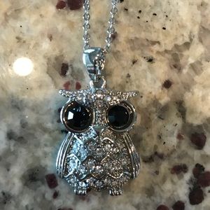 Park Lane Crystal Owl Necklace